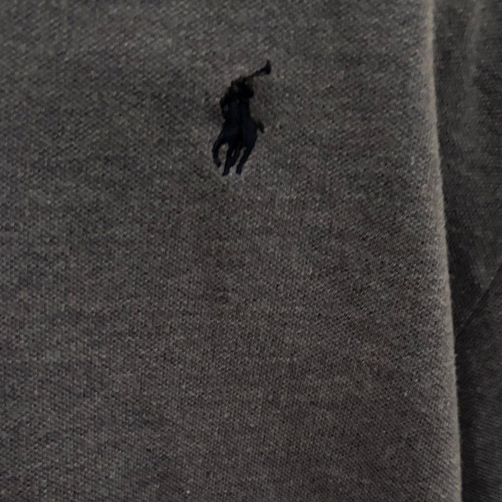 Polo by Ralph Lauren Men's Dark Purple Long Sleeve Polo - Picture 2 of 3